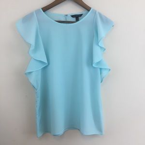 Banana Republic Ruffled Sleeved Top